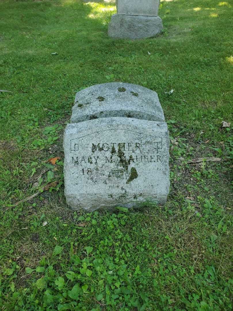 Mary M. Maurer's grave. Photo 2