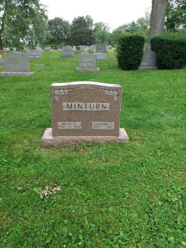 Belle D. Minturn's grave. Photo 1
