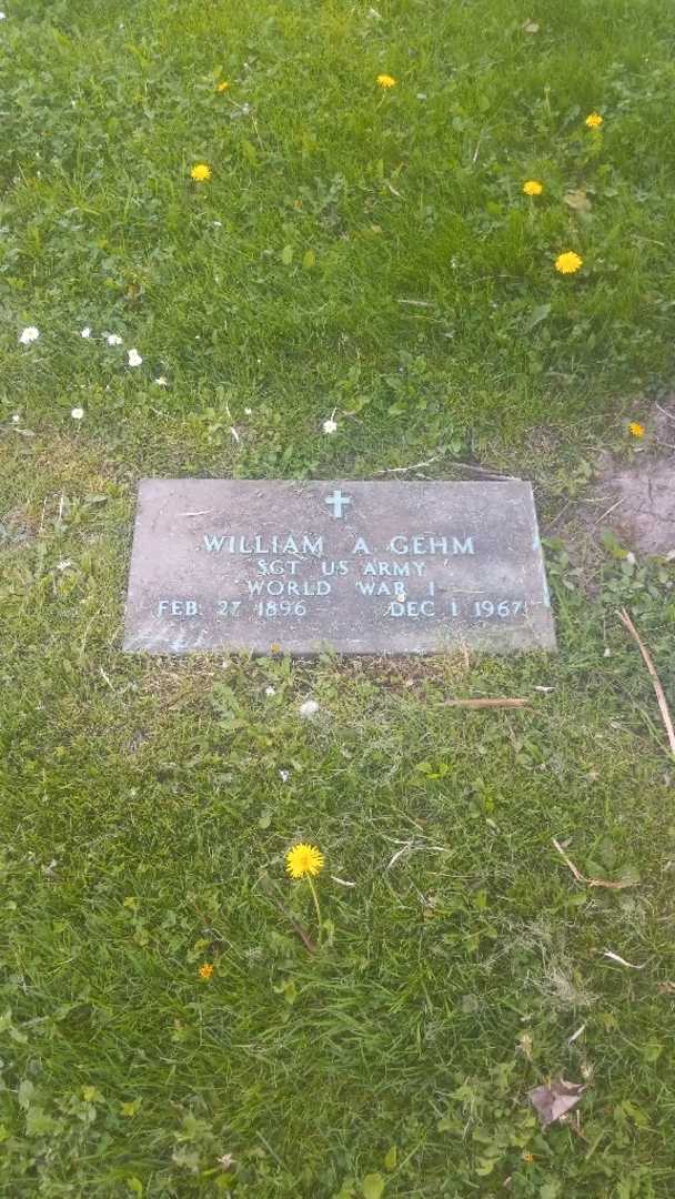 William A. Gehm's grave. Photo 3
