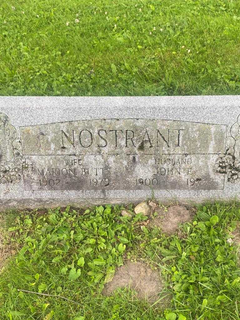 Marion Nostrant Butts's grave. Photo 3