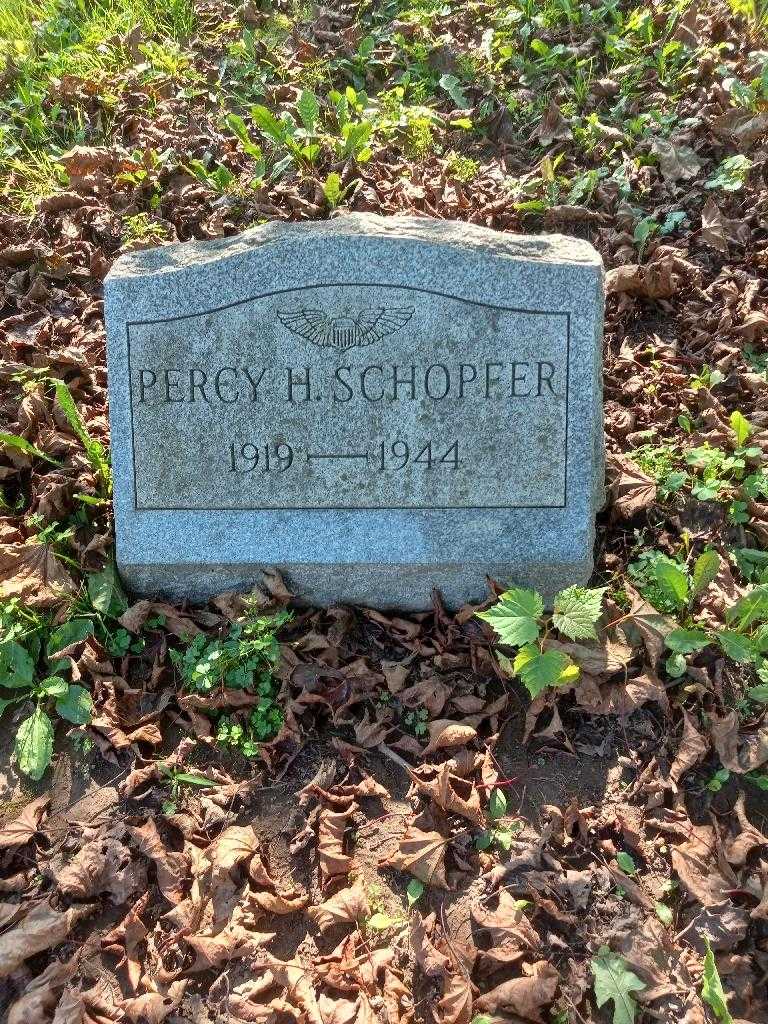 Percy H. Schopfer's grave. Photo 3