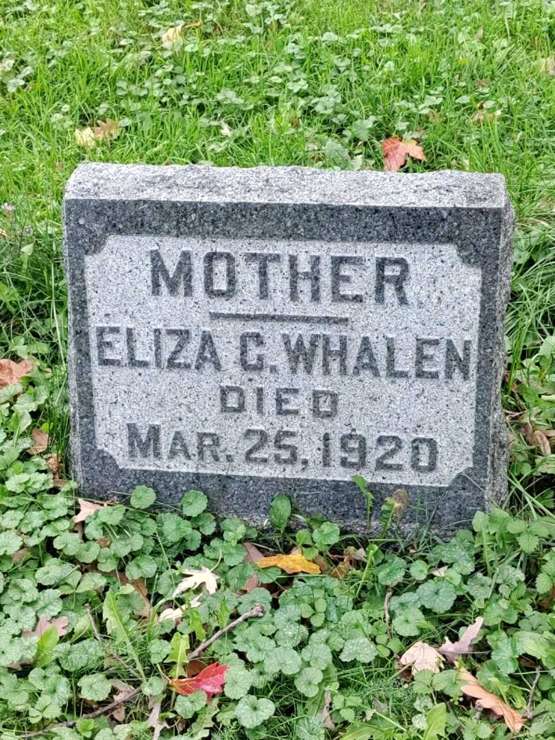 Eliza C. Whalen's grave. Photo 3