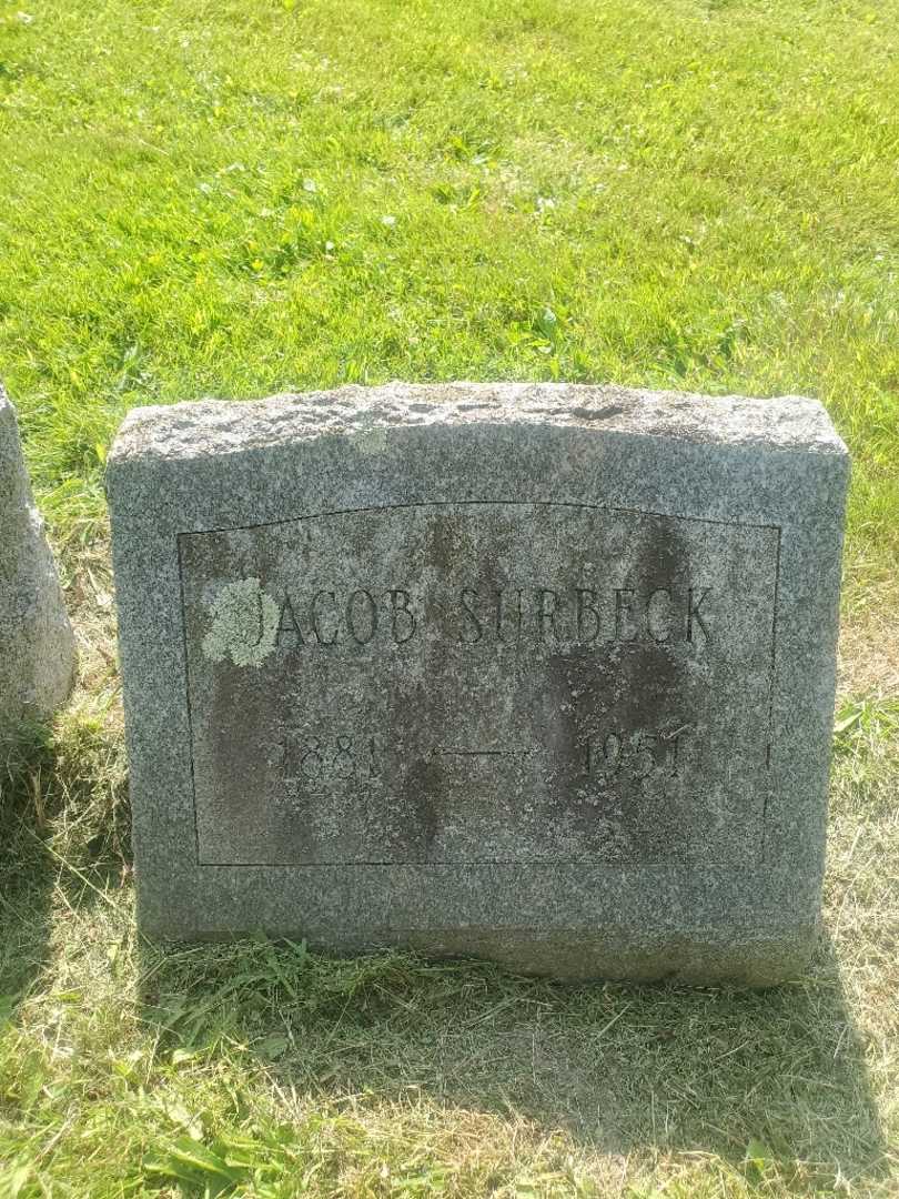 Jacob Surbeck's grave. Photo 3