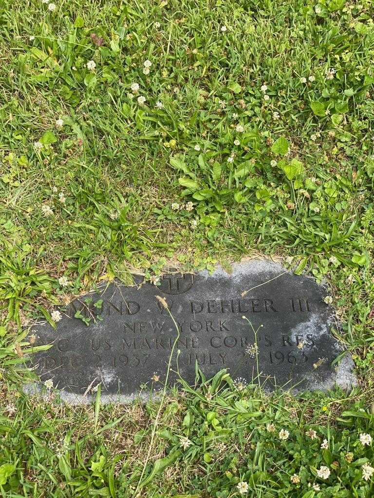 Edmund W. Dehler Third's grave. Photo 3