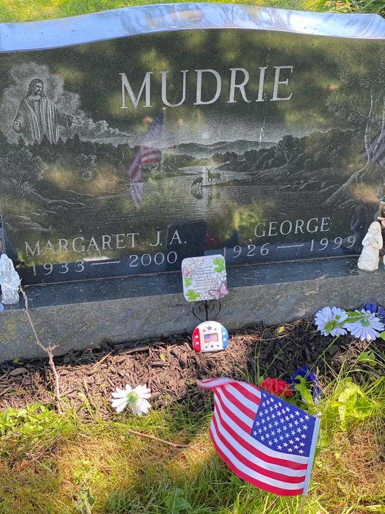 Margaret J. A. Mudrie's grave. Photo 3