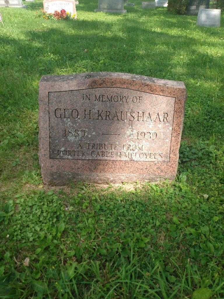 Geo H. Kraushaar's grave. Photo 2