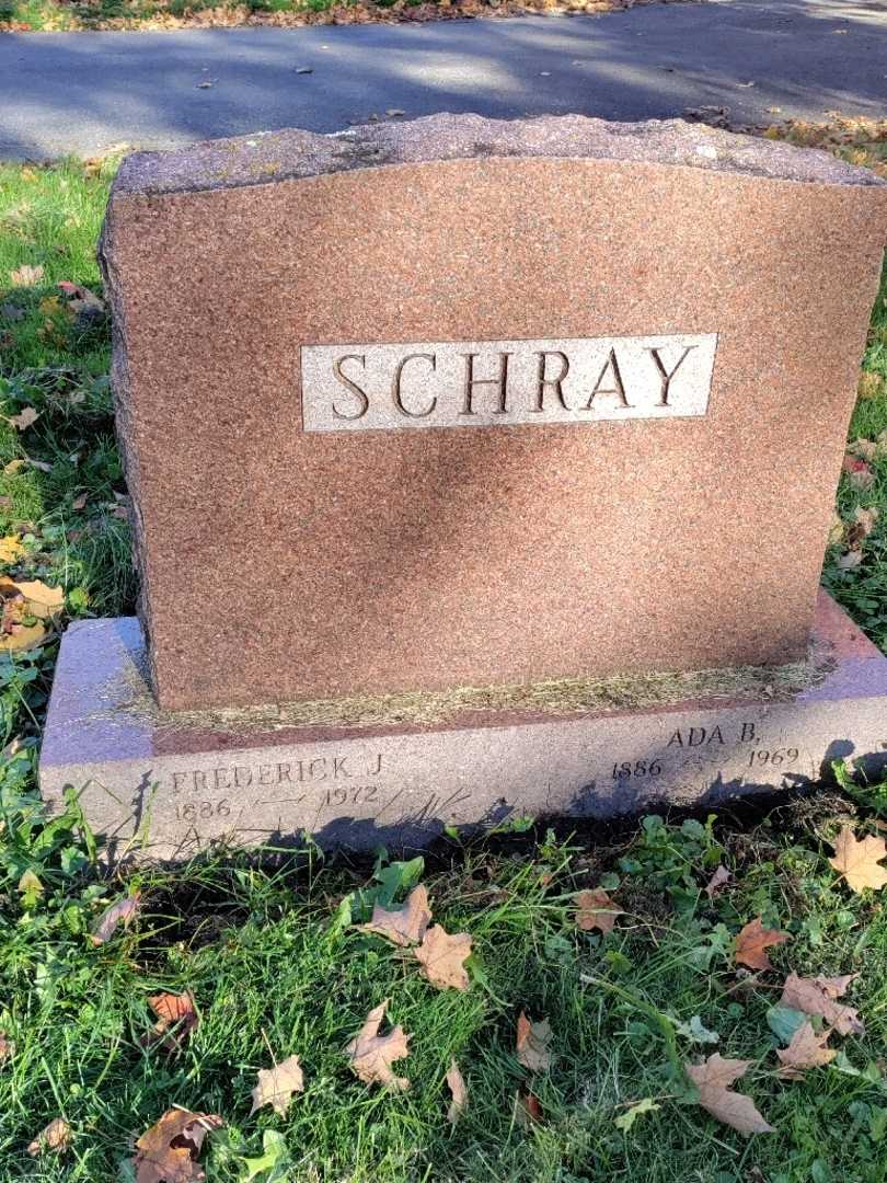 Frederick J. Schray's grave. Photo 2