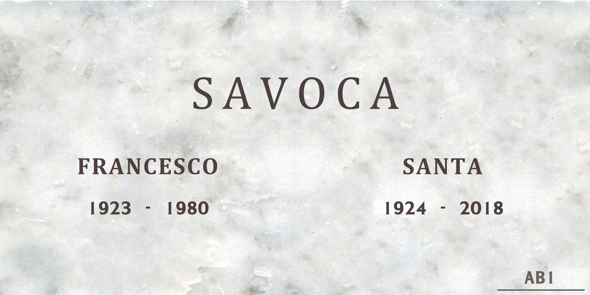 Francesco Savoca's grave