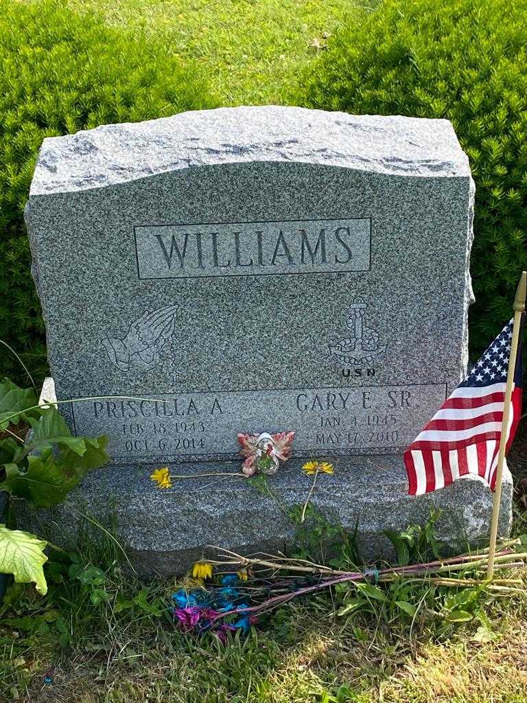 Priscilla A. Williams's grave. Photo 3