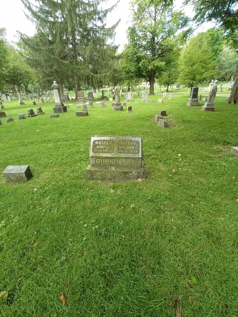 Mary C. Burkhardt's grave. Photo 1