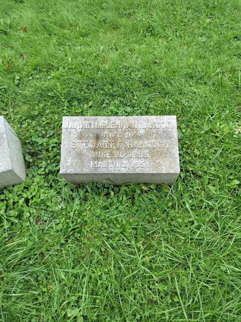 Marion McLennan Hancock's grave. Photo 2