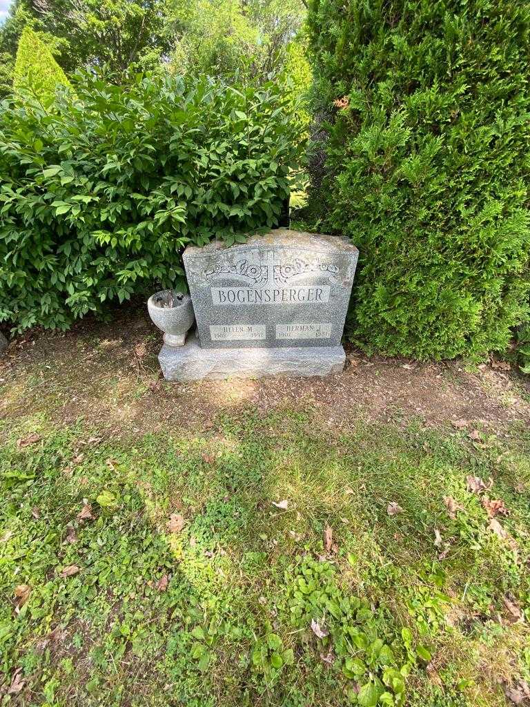 Herman J. Bogensperger's grave. Photo 1