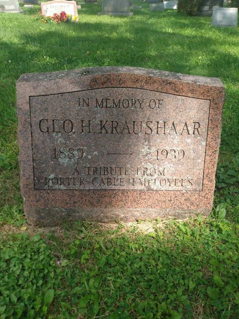 Geo H. Kraushaar's grave. Photo 3