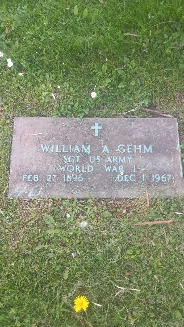 William A. Gehm's grave. Photo 4
