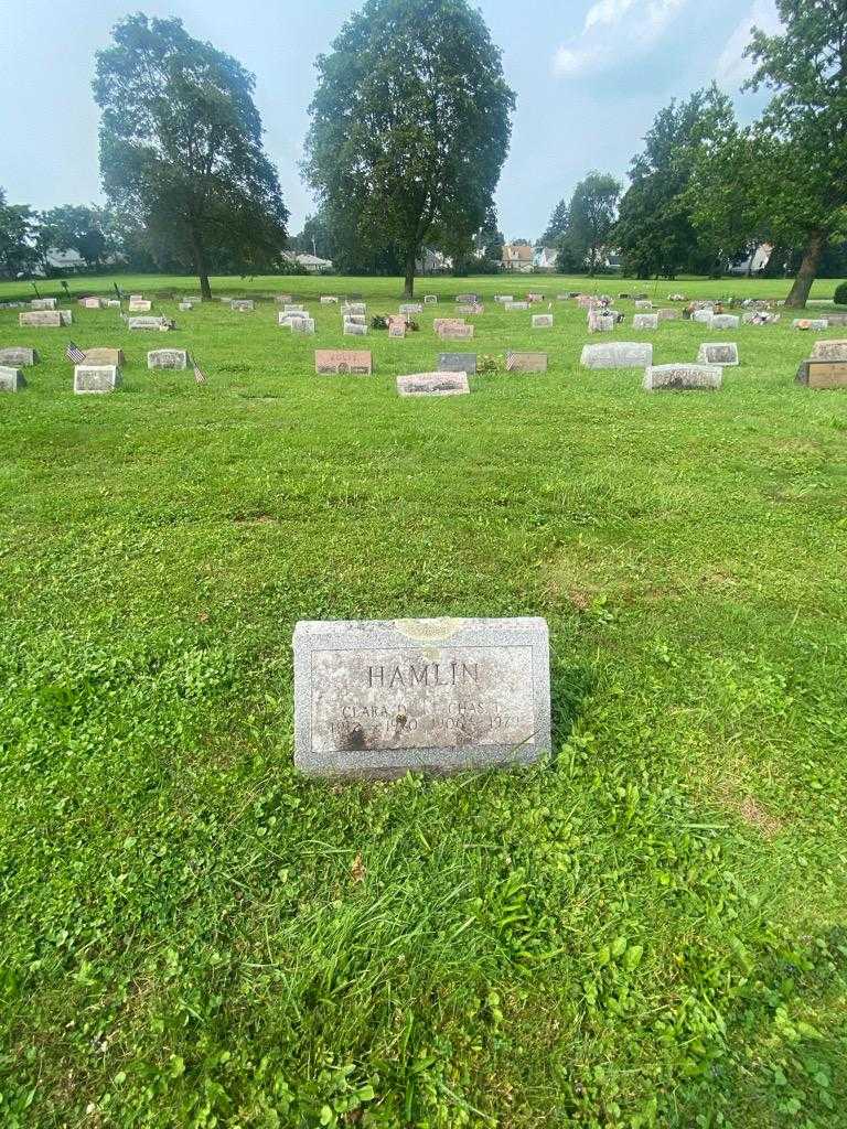 Clara D. Hamlin's grave. Photo 1