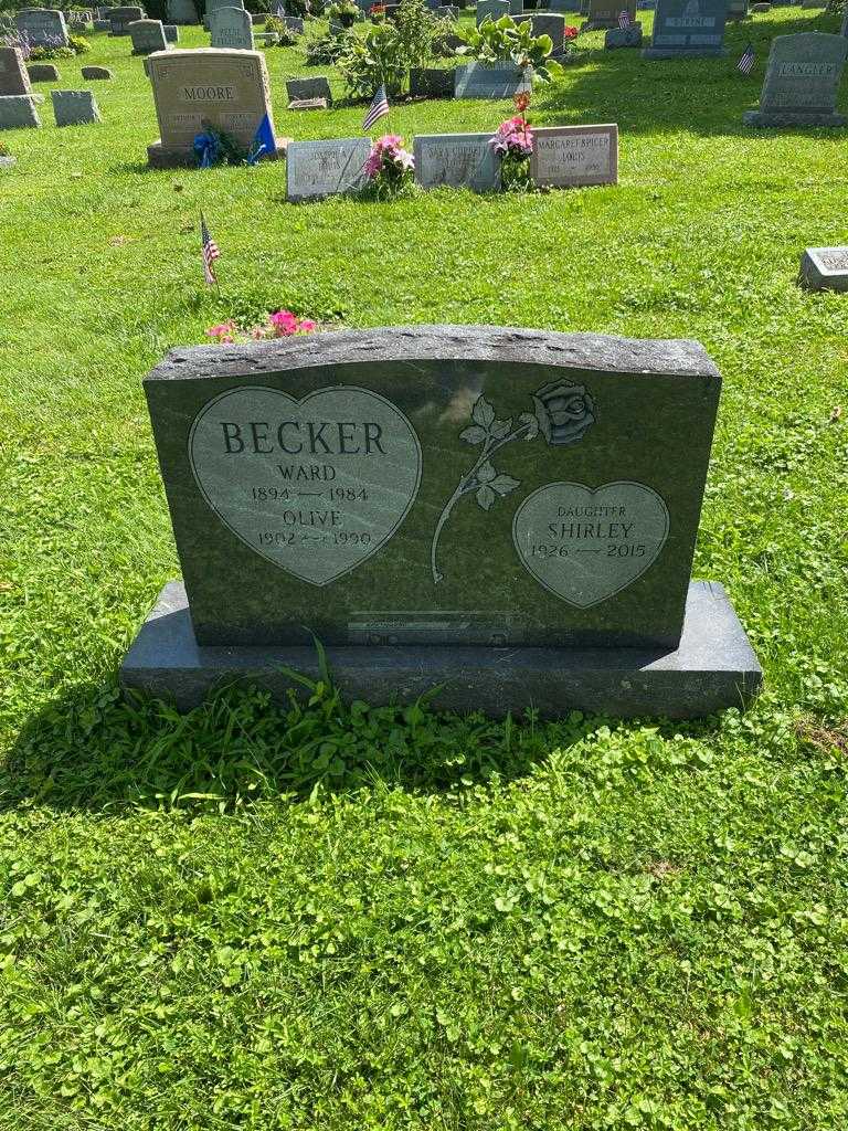 Olive Becker's grave. Photo 2