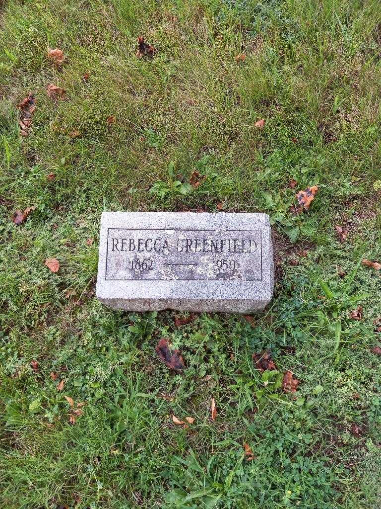 Rebecca Greenfield's grave. Photo 1