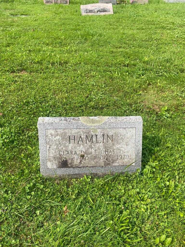 Clara D. Hamlin's grave. Photo 2