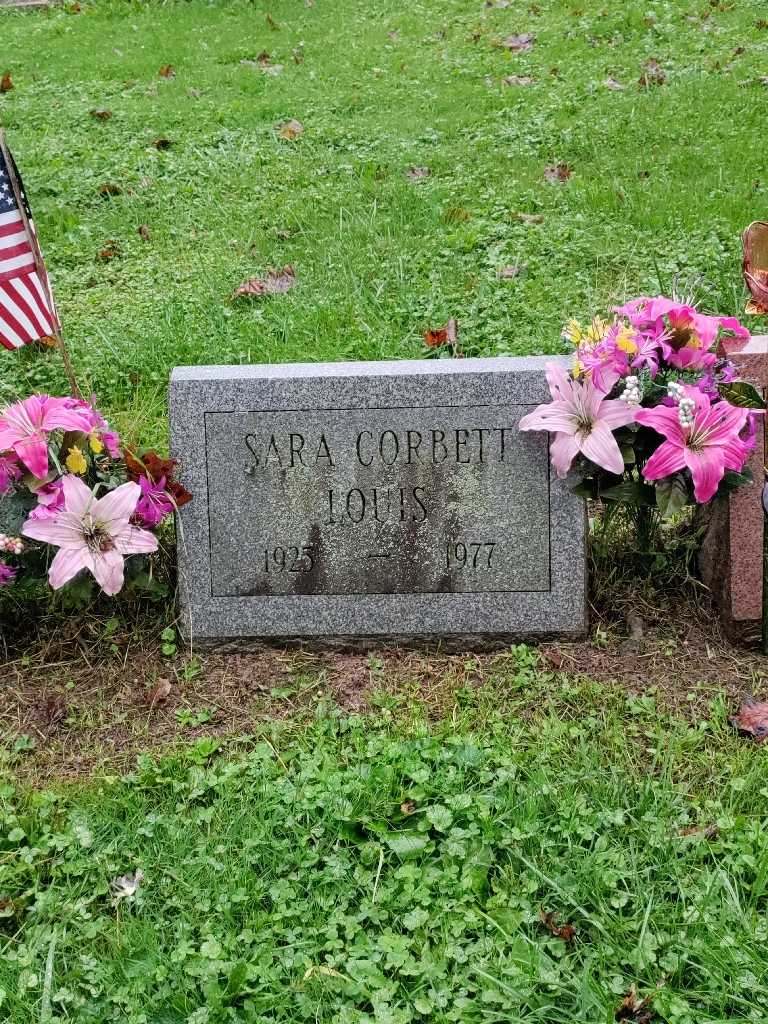 Sarah C. Louis's grave. Photo 3