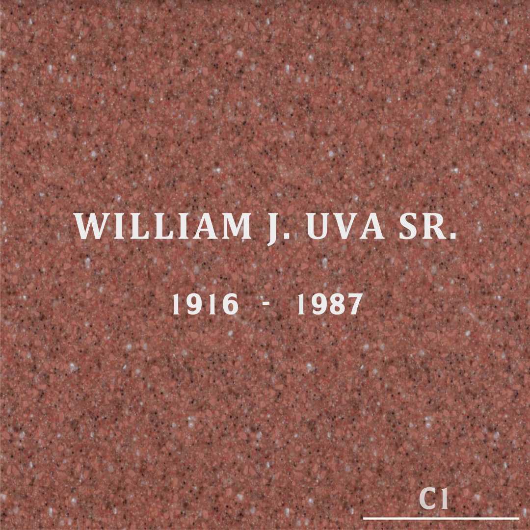 William J. Uva Senior's grave