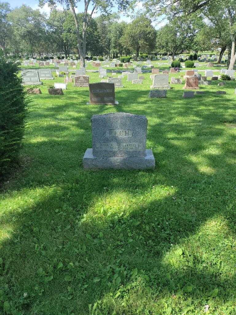 Herbert F. Rech's grave. Photo 1