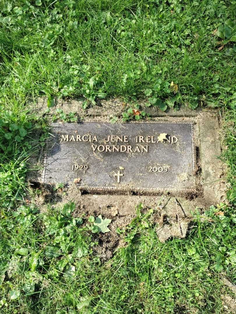 Marcia Jene Vorndran Ireland's grave. Photo 2