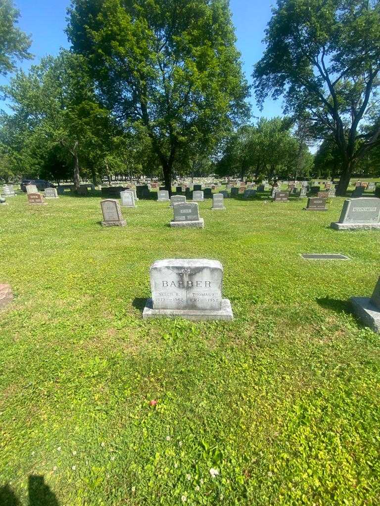 Thomas E. Barber's grave. Photo 1