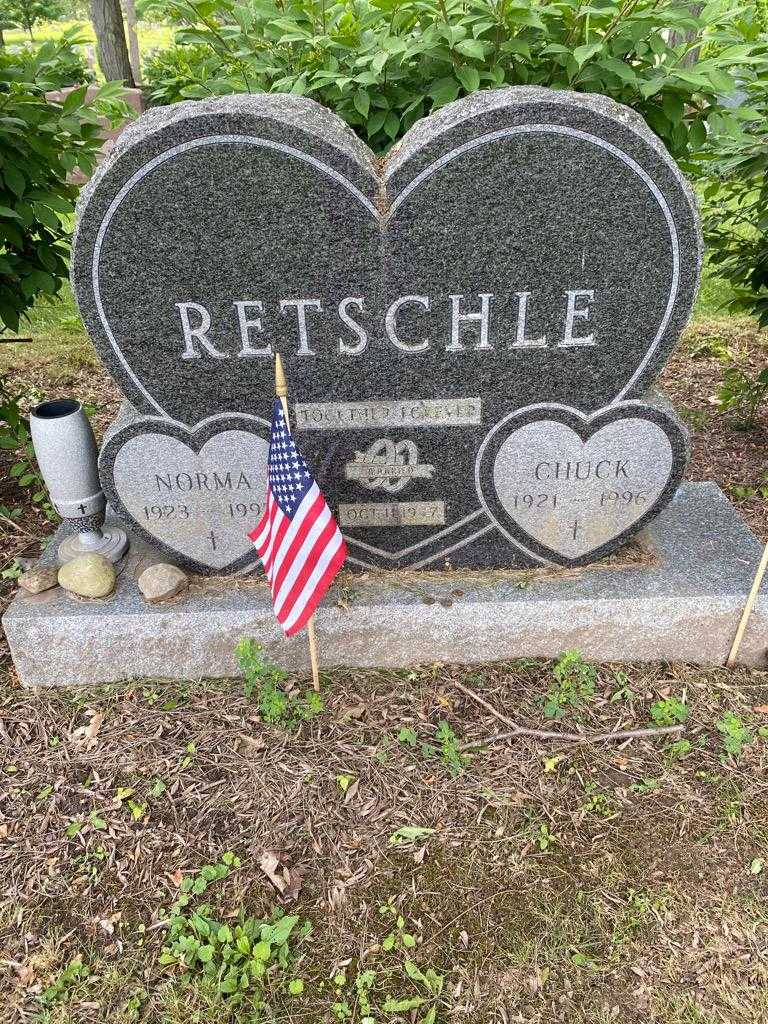 Chuck Retschle's grave. Photo 3