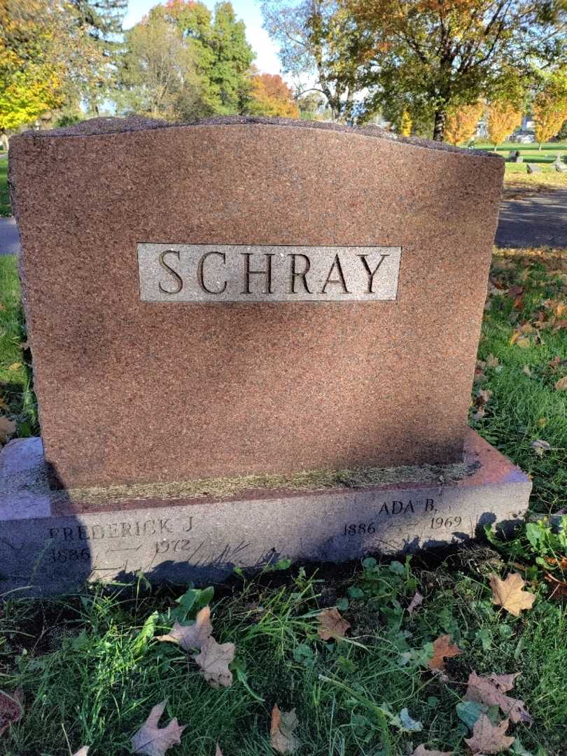 Frederick J. Schray's grave. Photo 3