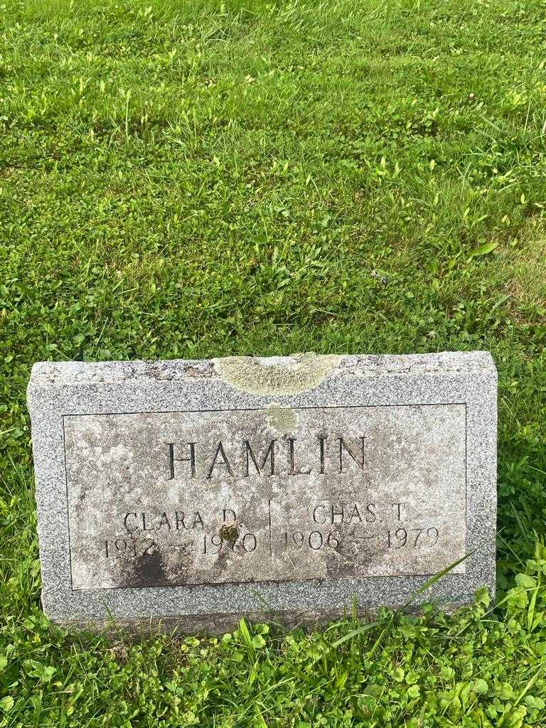 Clara D. Hamlin's grave. Photo 3