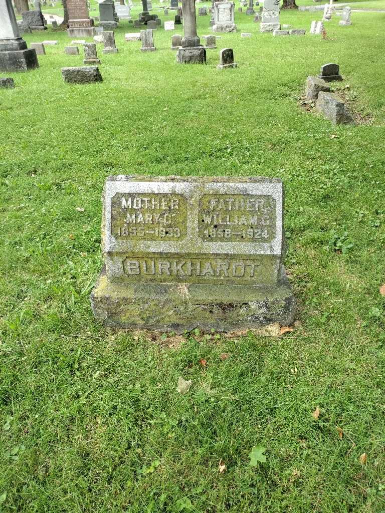 Mary C. Burkhardt's grave. Photo 2