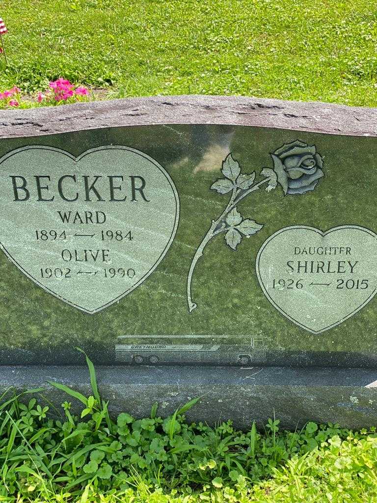 Shirley Becker's grave. Photo 3