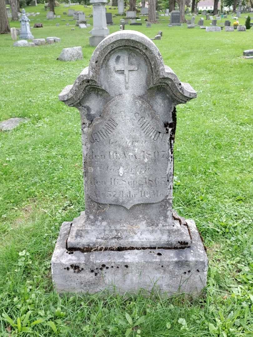 Johann B. Schmidt's grave. Photo 2