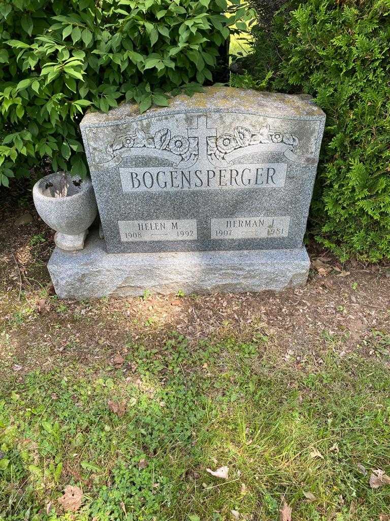 Herman J. Bogensperger's grave. Photo 2