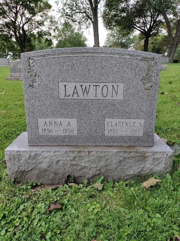 Anna A. Lawton's grave. Photo 3