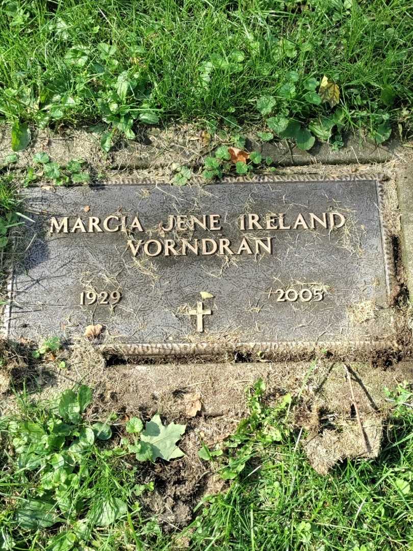 Marcia Jene Vorndran Ireland's grave. Photo 3