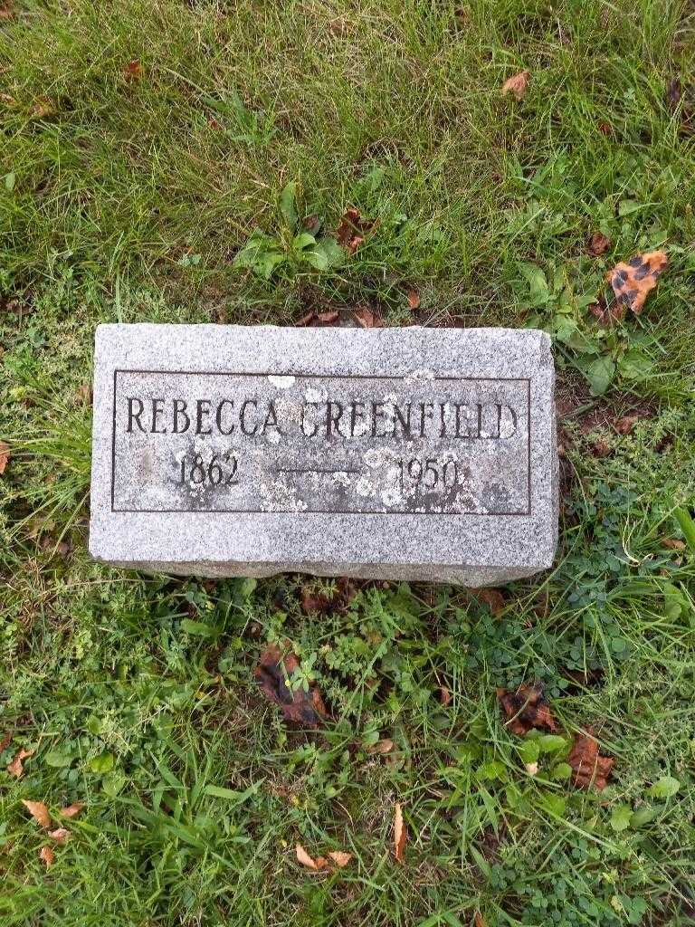 Rebecca Greenfield's grave. Photo 2