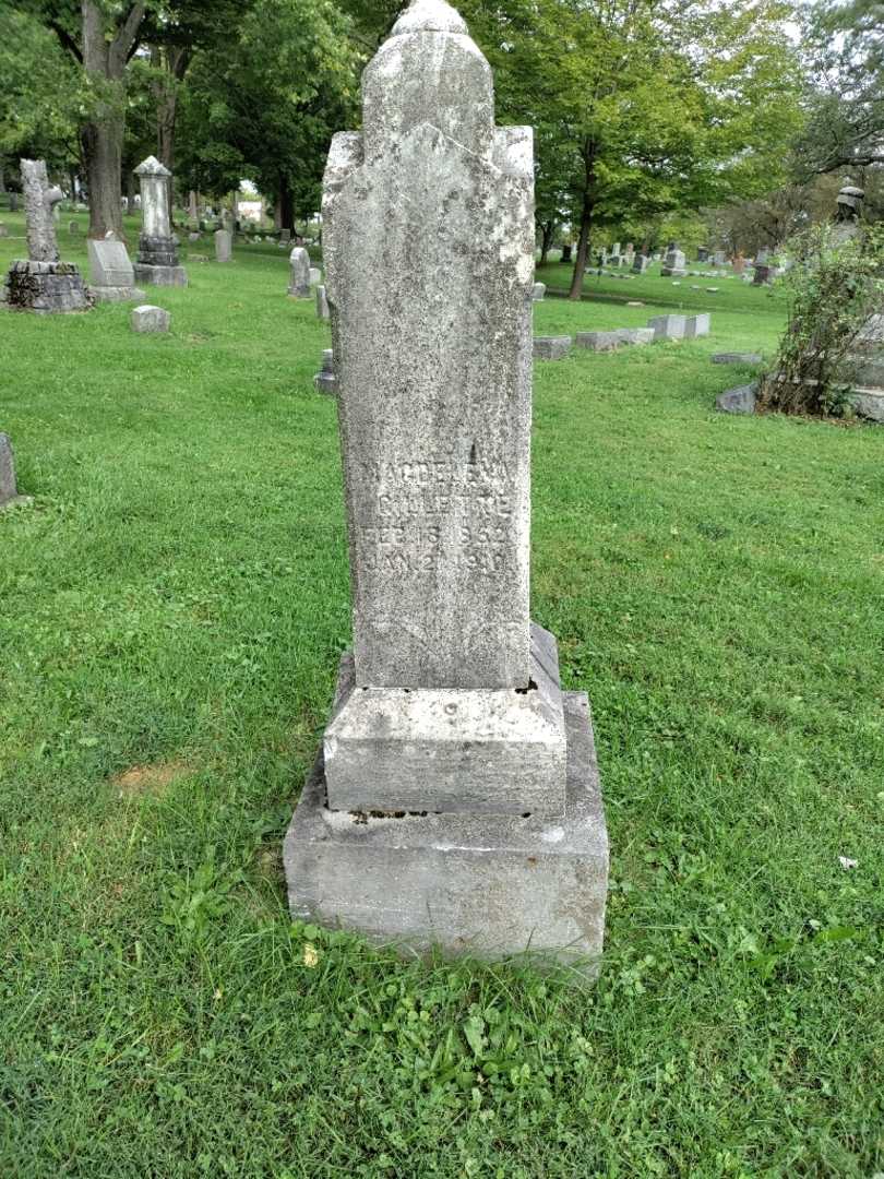 Magdalena Gillettie's grave. Photo 2