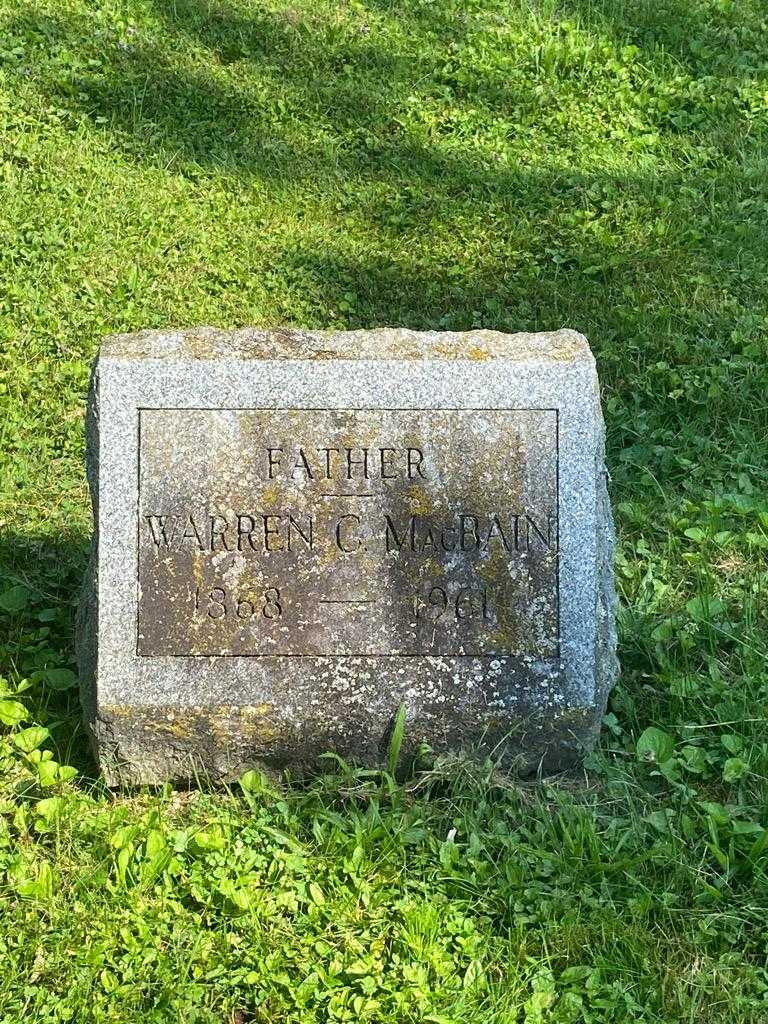Warren C. MacBain's grave. Photo 3