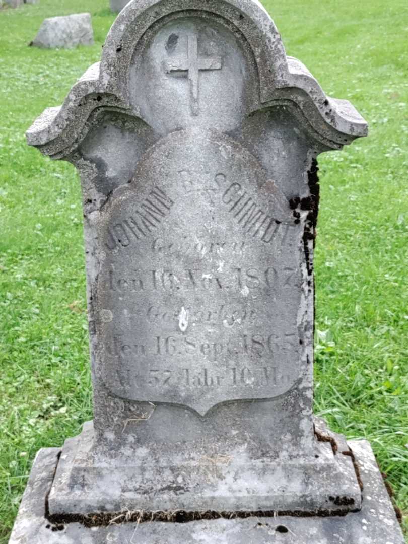 Johann B. Schmidt's grave. Photo 3