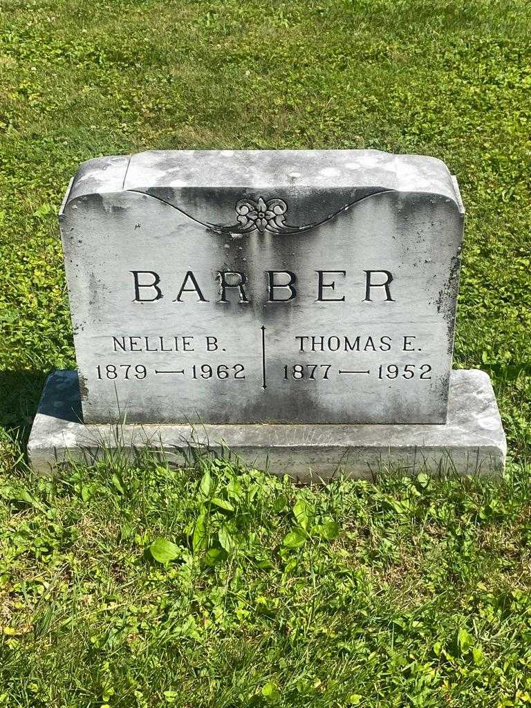 Thomas E. Barber's grave. Photo 3