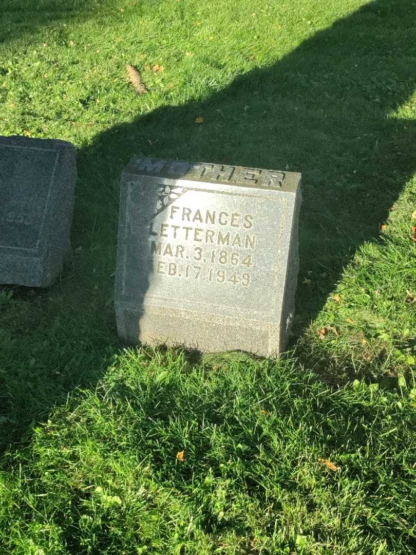Frances Letterman's grave. Photo 2