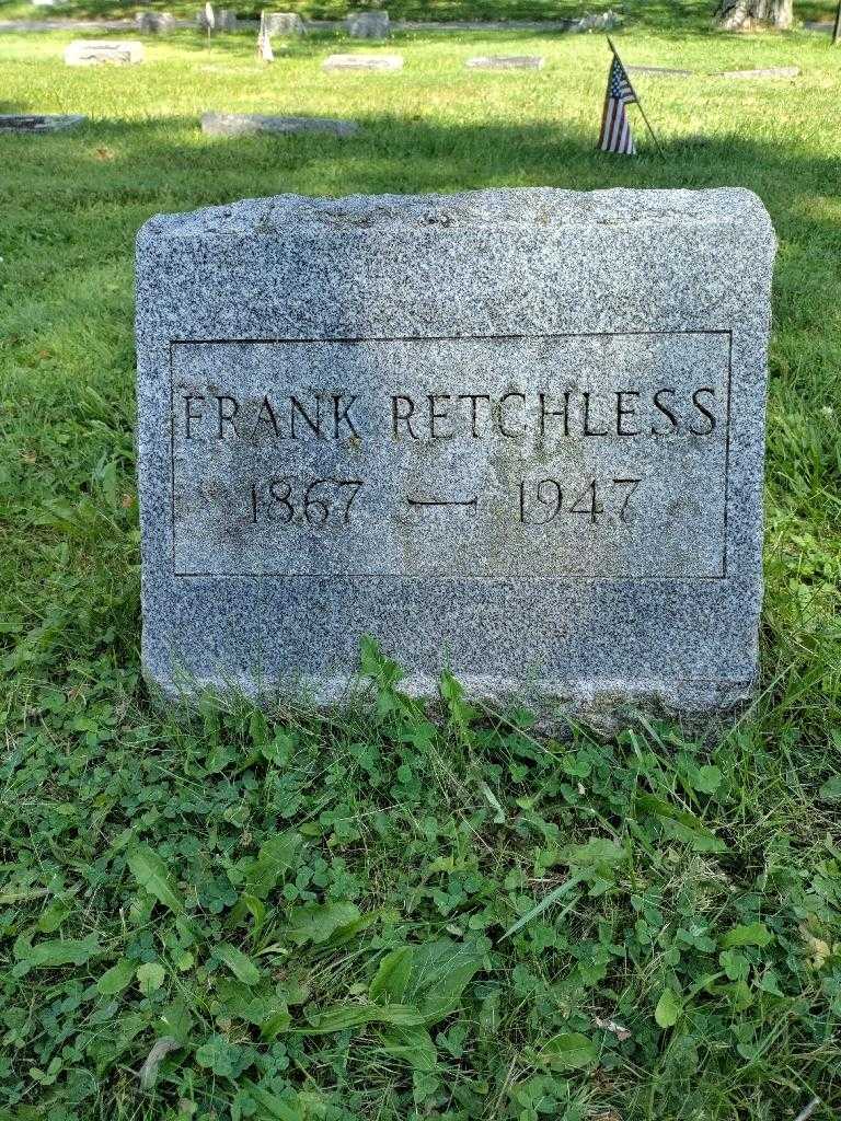 Frank Retchless's grave. Photo 2