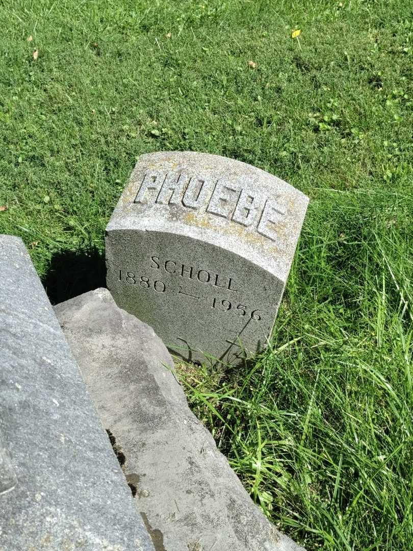 Phoebe Scholl's grave. Photo 2