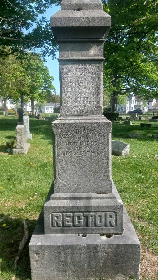 Charles A. "Chas" Rector's grave. Photo 6