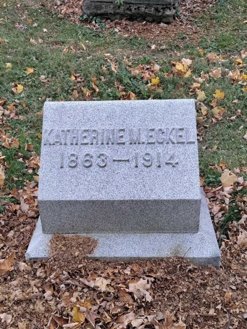 Katherine M. Eckel's grave. Photo 3