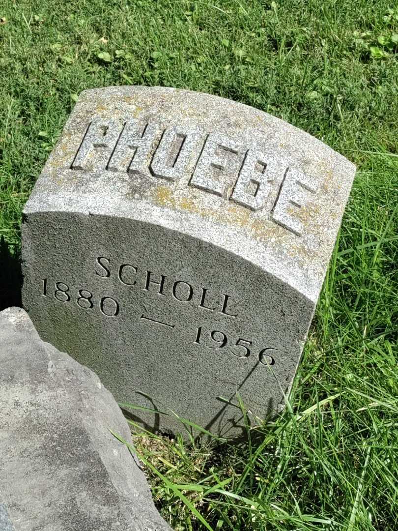 Phoebe Scholl's grave. Photo 3