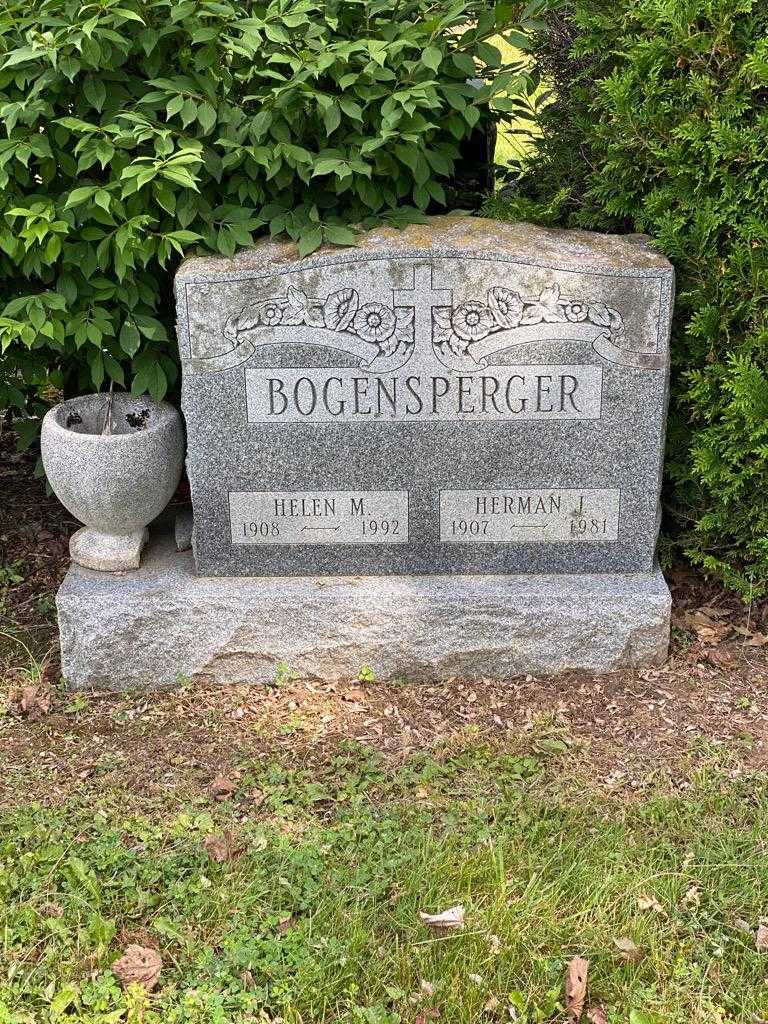 Herman J. Bogensperger's grave. Photo 3