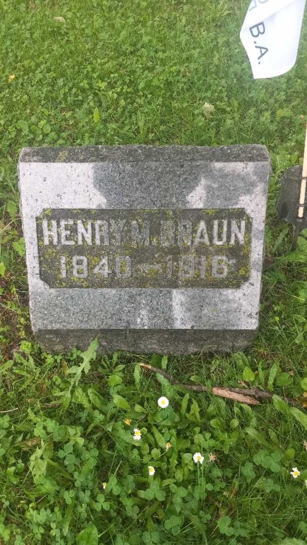 Henry M. Braun's grave. Photo 4