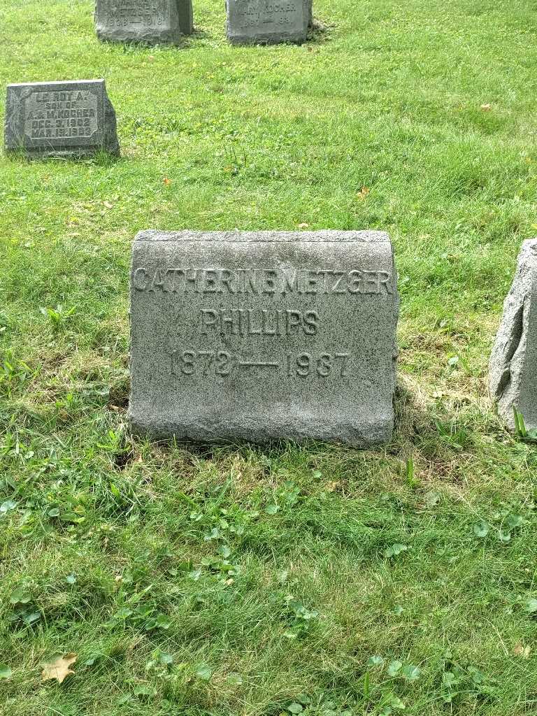 Catherine Metzger Phillips's grave. Photo 2